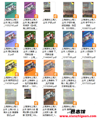 上海滩与上海人丛书 20册 PDF电子版下载-Ebook.cx 文史文献学习资料代寻网- 第3张图片